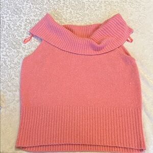 Angora Blend Pink Cowl Neck Sweater | XL | Soft Fuzzy Knit